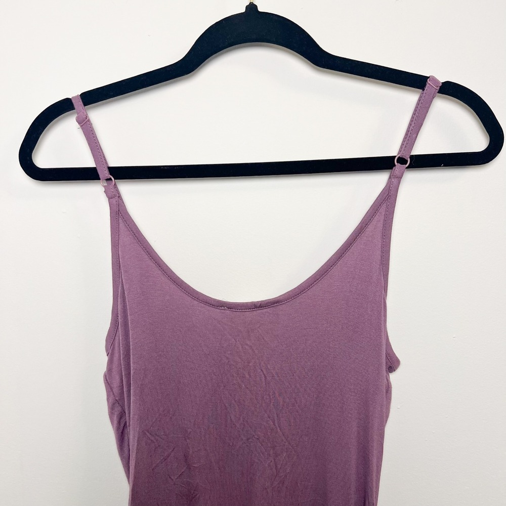 Pink‎ Rose Purple Bodysuit Adjustable Straps Casual Cute Tank Sleeveless - Picture 4 of 9